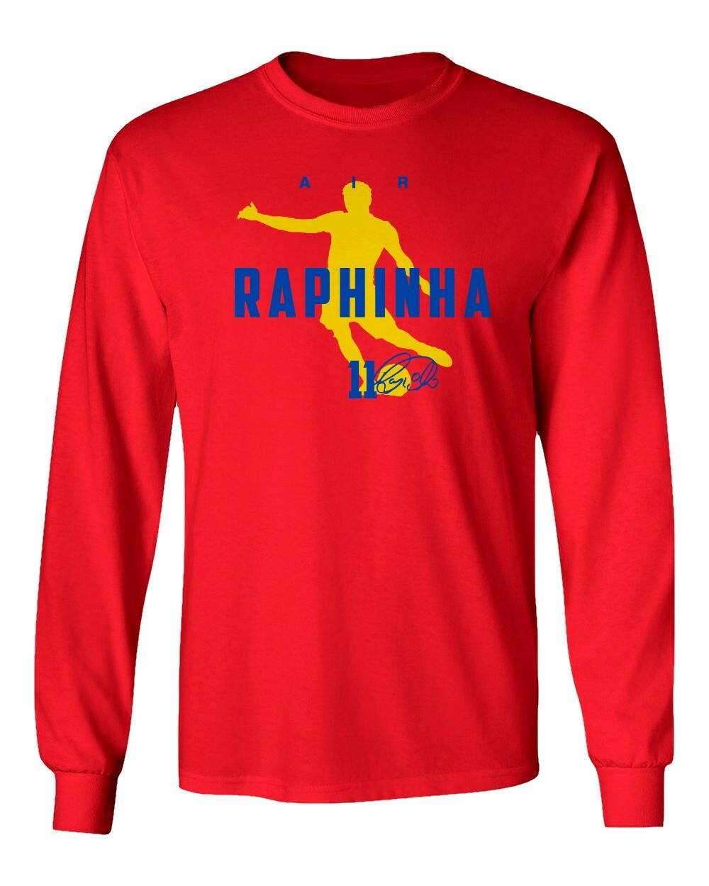 Star Player Tribute Tee – Air Raphinha 11 Soccer Fans Long Sleeve Tshirt