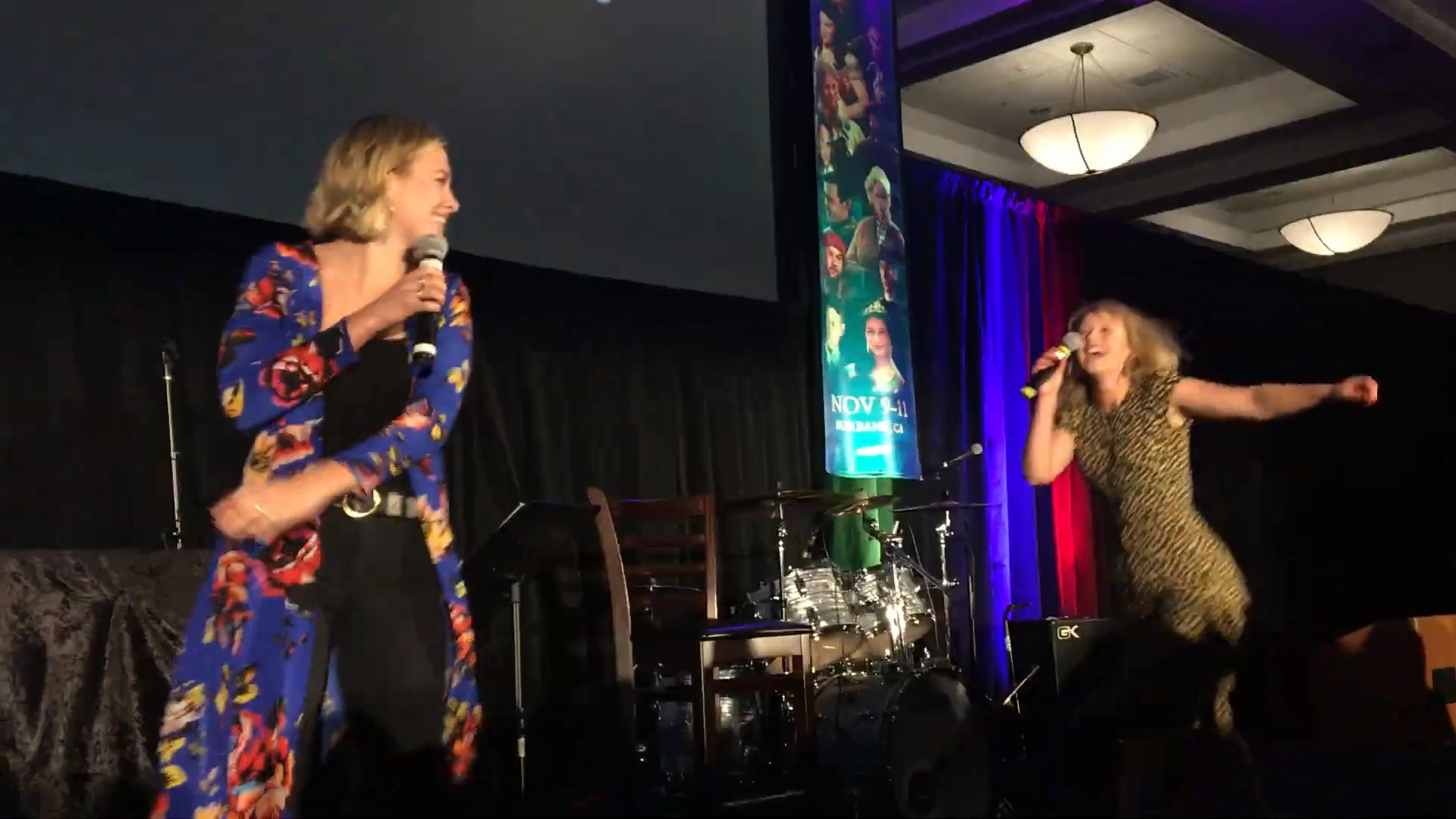 OUAT Burbank 2018 Rose and Tiera sing A Thousand Miles 1-37 screenshot.png