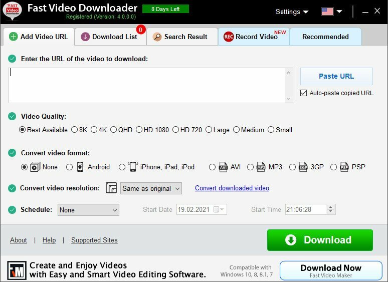Fast Video Downloader 4.0.0.78 Repack & Portable by 9649 – (46 MB) Fast Video Downloader 4.0.0.78 Repack & Portable by 9649 – (46 MB)