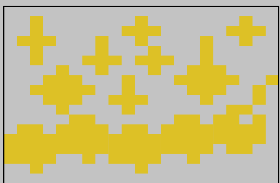 the chart for the caterpillar in yellow