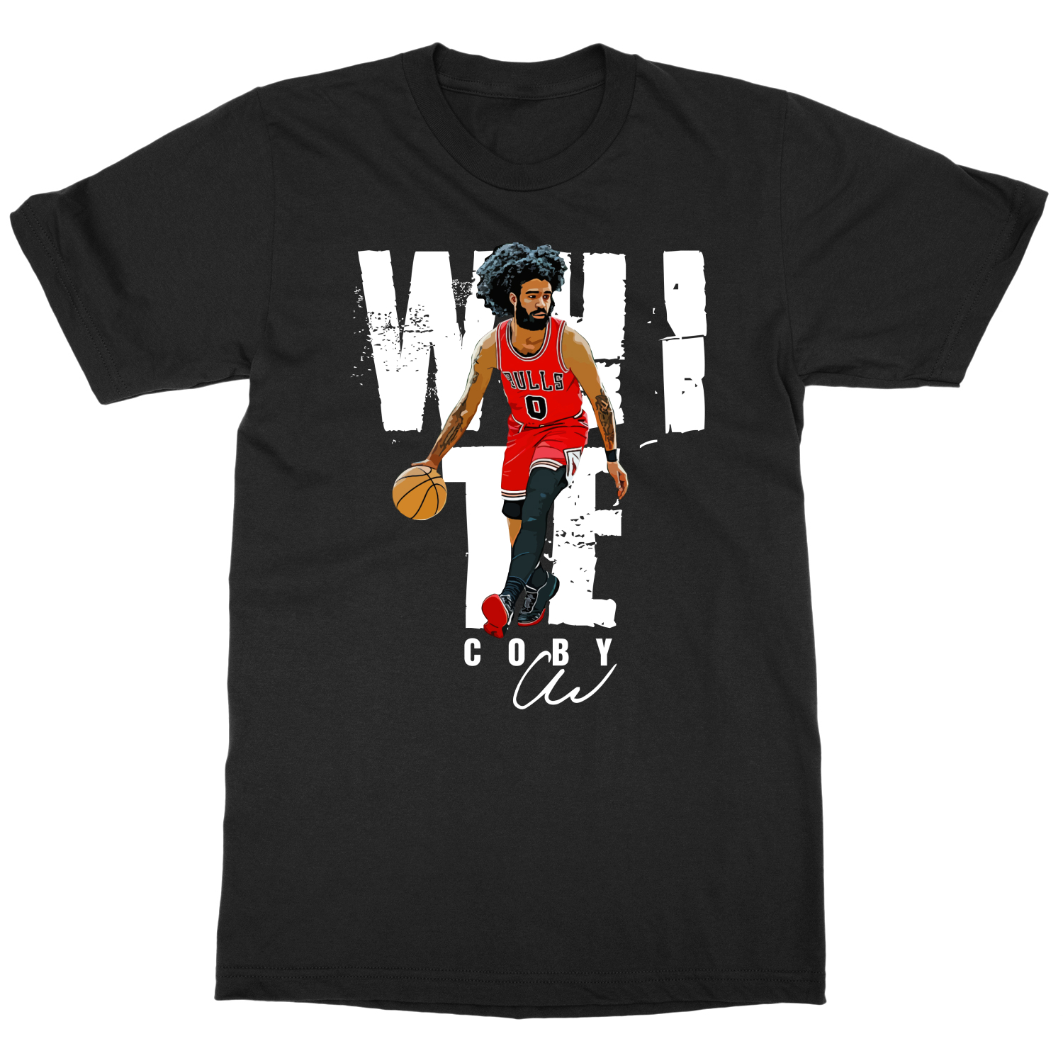 Coby White Basketball Graphic Tee – Chicago Fans Unisex T-Shirt