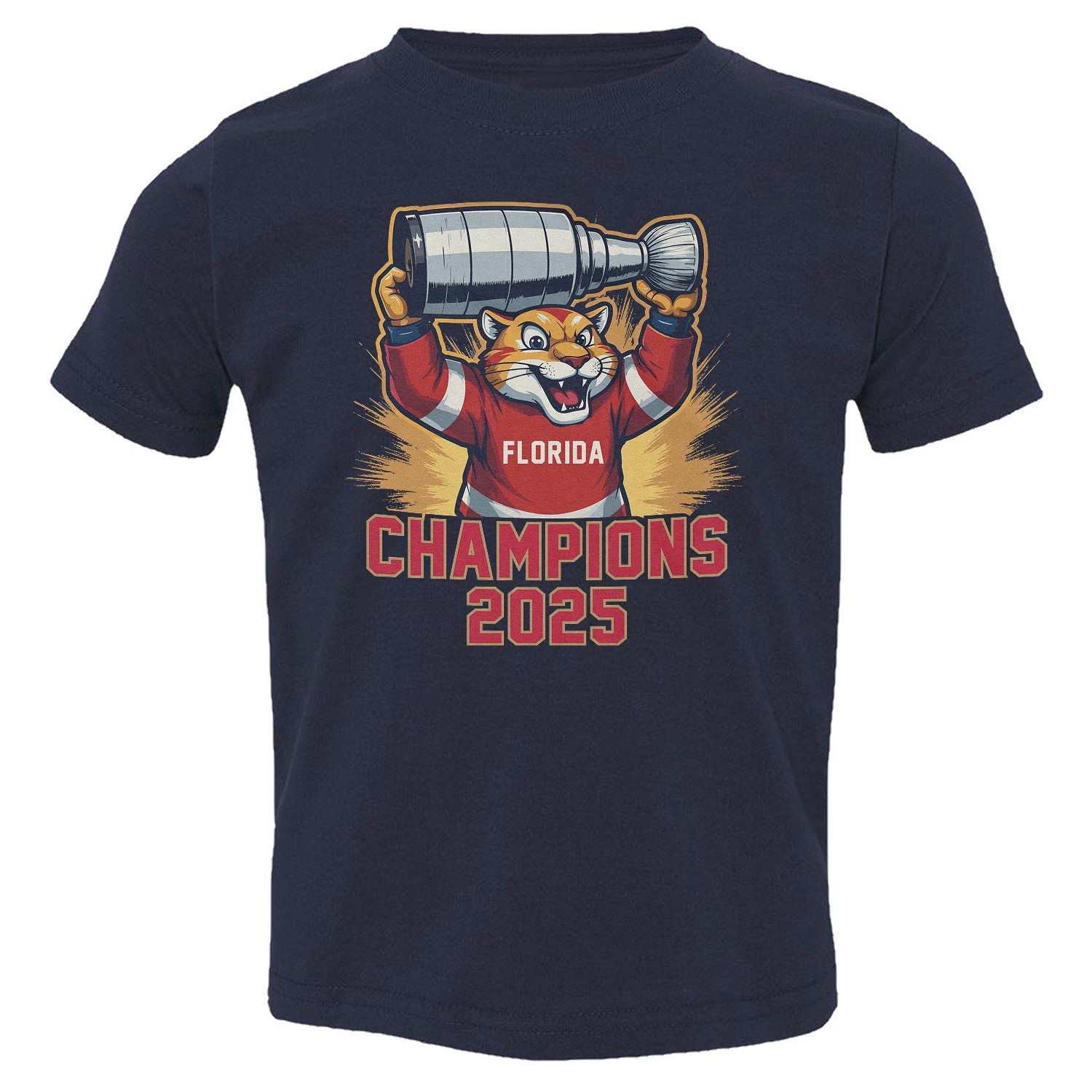 2025 Season Winners Hockey Trophy - Florida Fans Gift Toddler T-Shirt - Picture 3 of 5