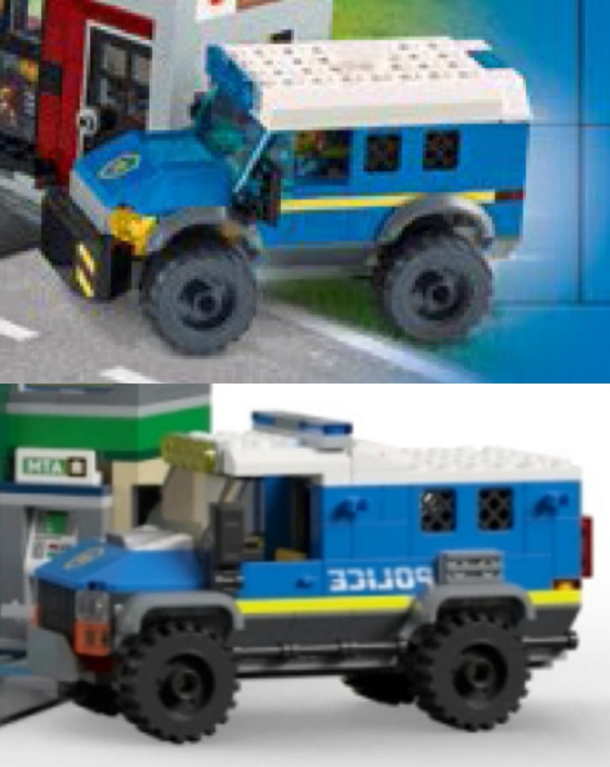 Lego Train City Armour Bank Cash Truck Security Van from Cargo