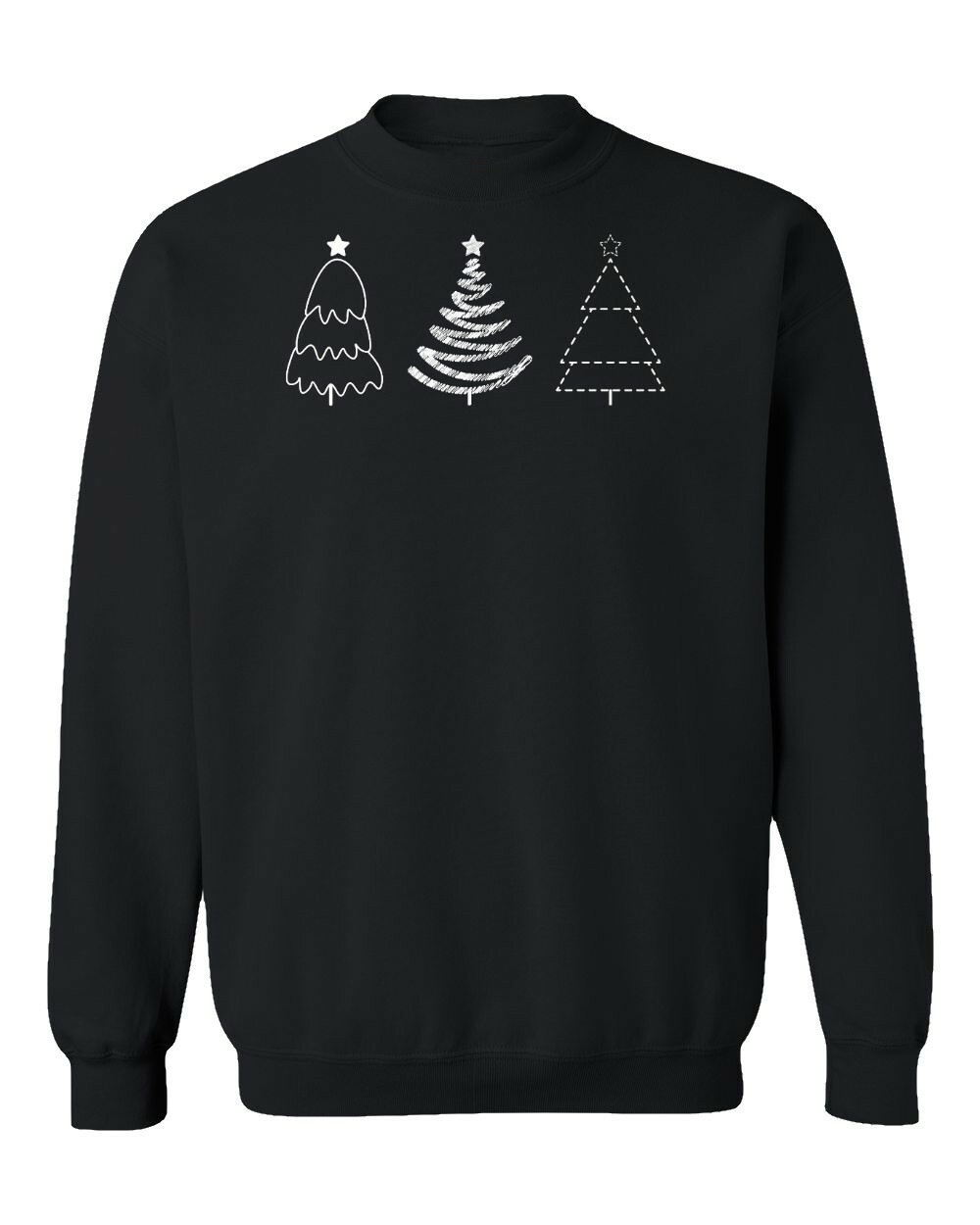 Christmas Trees Winter Holiday Funny Xmas Party Unisex Crewneck Sweatshirt