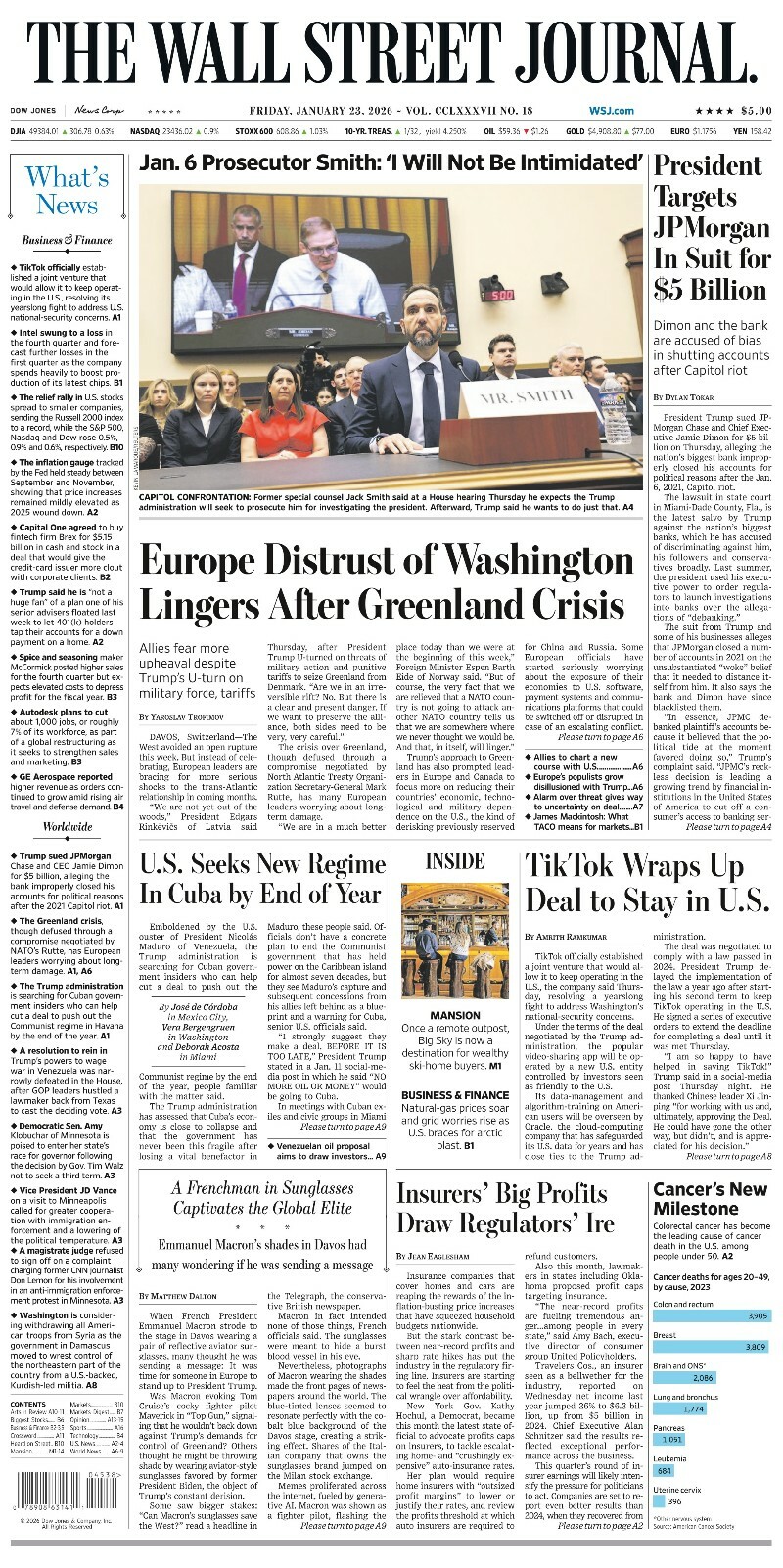 The Wall Street Journal January 23.2026 The Wall Street Journal January 23.2026