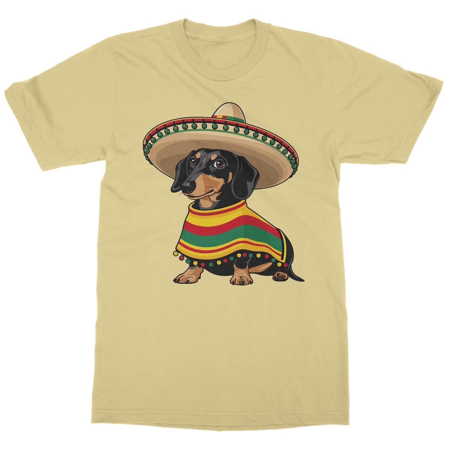 Cinco De Mayo Wiener Dog - Dachshund Fiesta Unisex T-Shirt - Picture 4 of 15