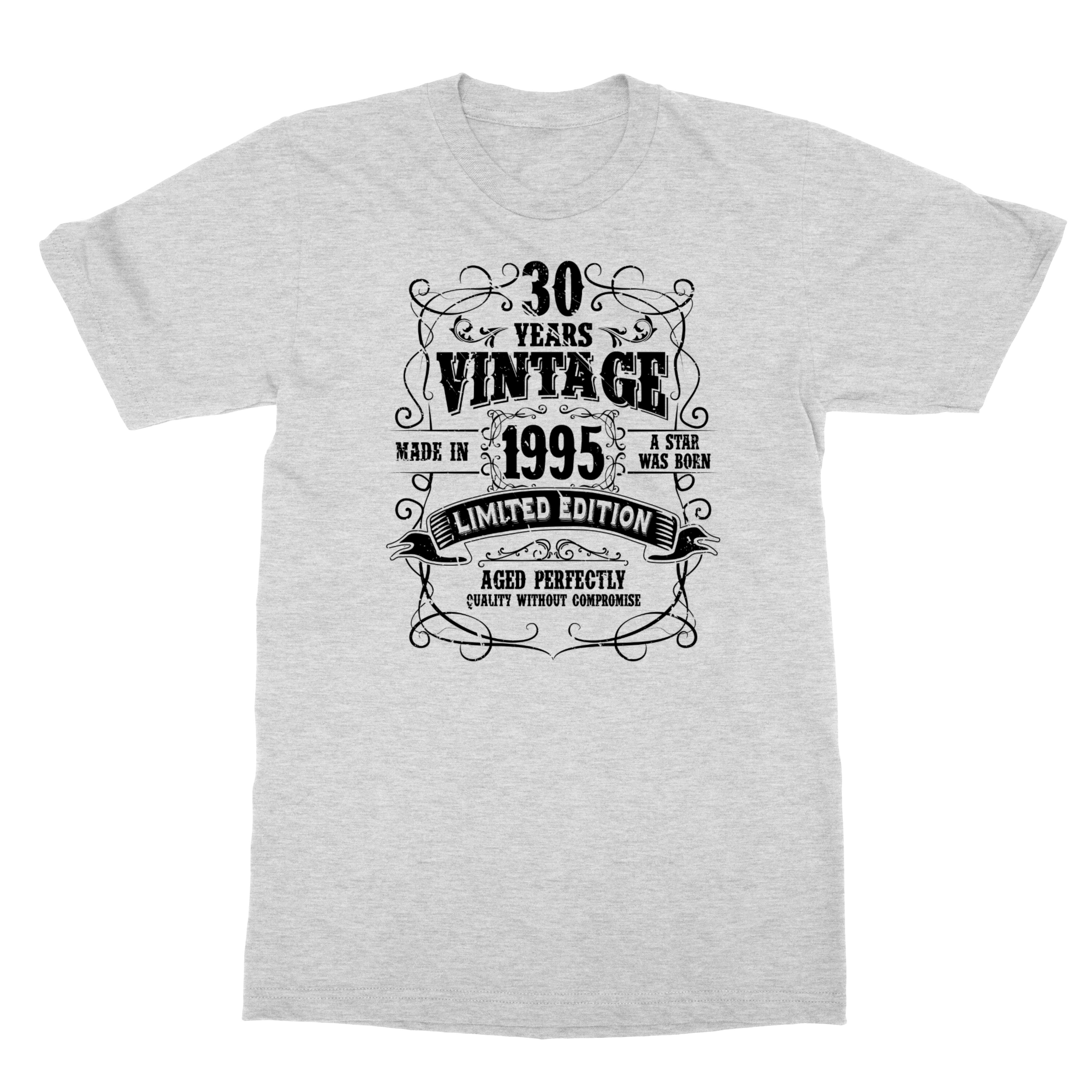 Vintage 1995 30th Birthday – 30 Years Aged Perfectly Unisex T-Shirt