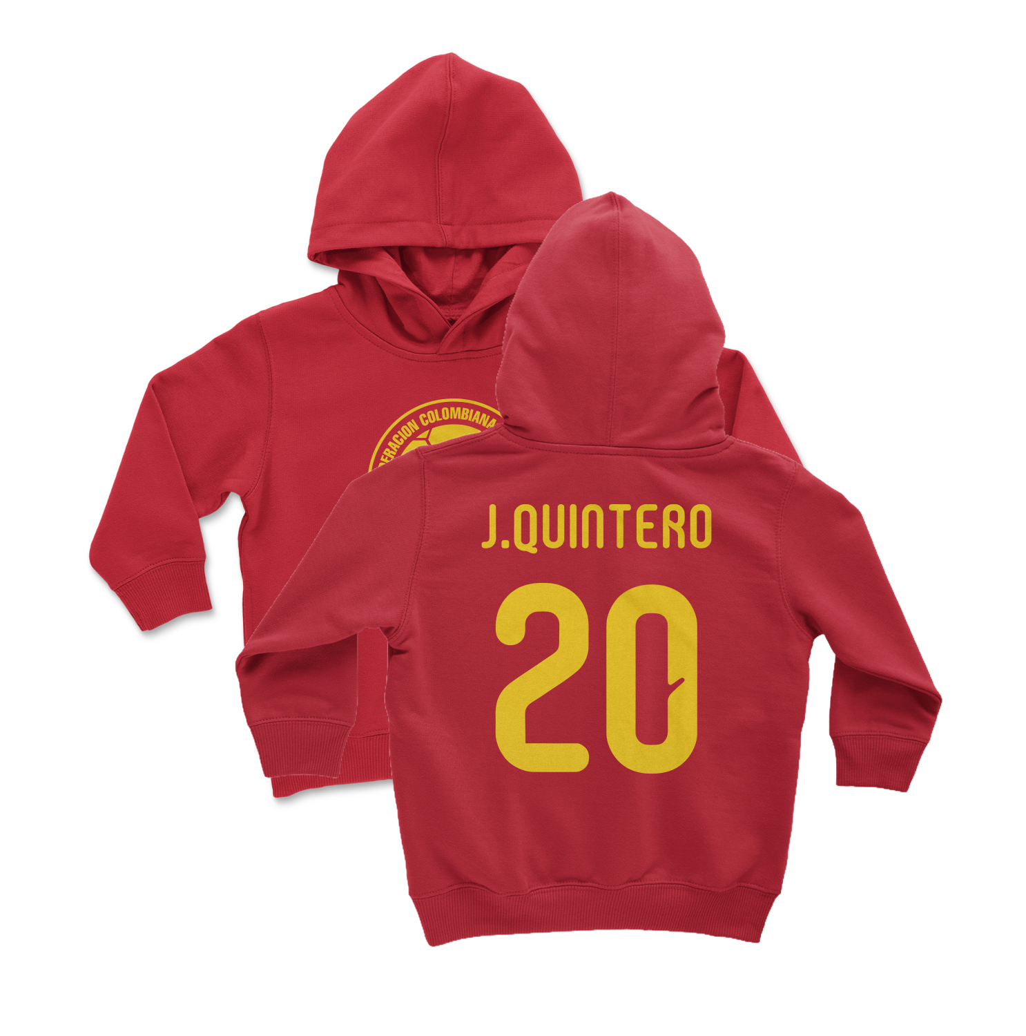 Colombia Tribute 20 Graphic Quintero Inspired 2-Sided Toddler Hooded Sweatshirt