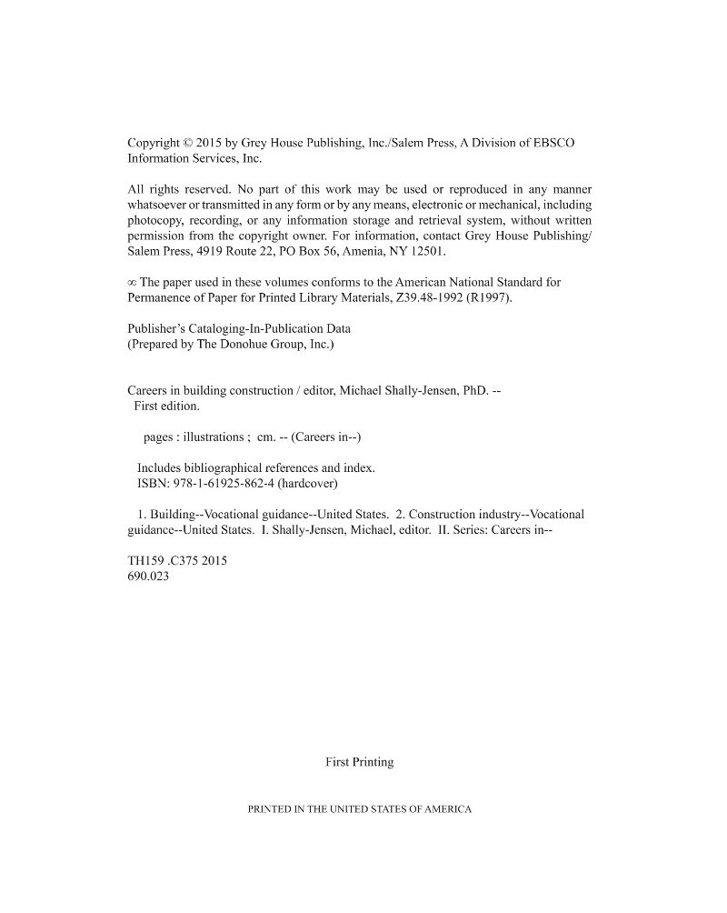 Careers In Building Construction (Michael Shally-Jensen) Careers In Building Construction (Michael Shally-Jensen)