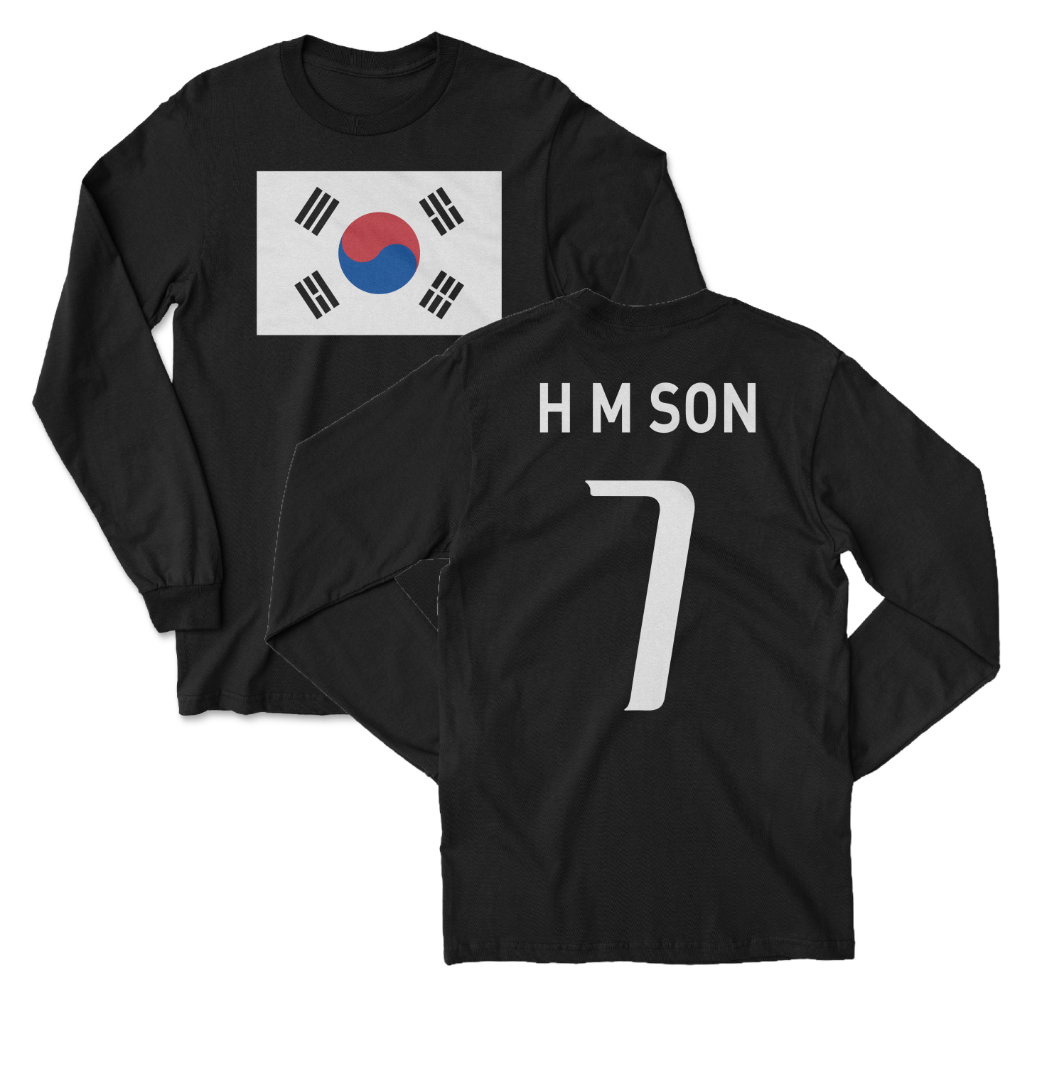 South Korea Pride Son 7 Two-Sided Tribute Long Sleeve T-Shirt