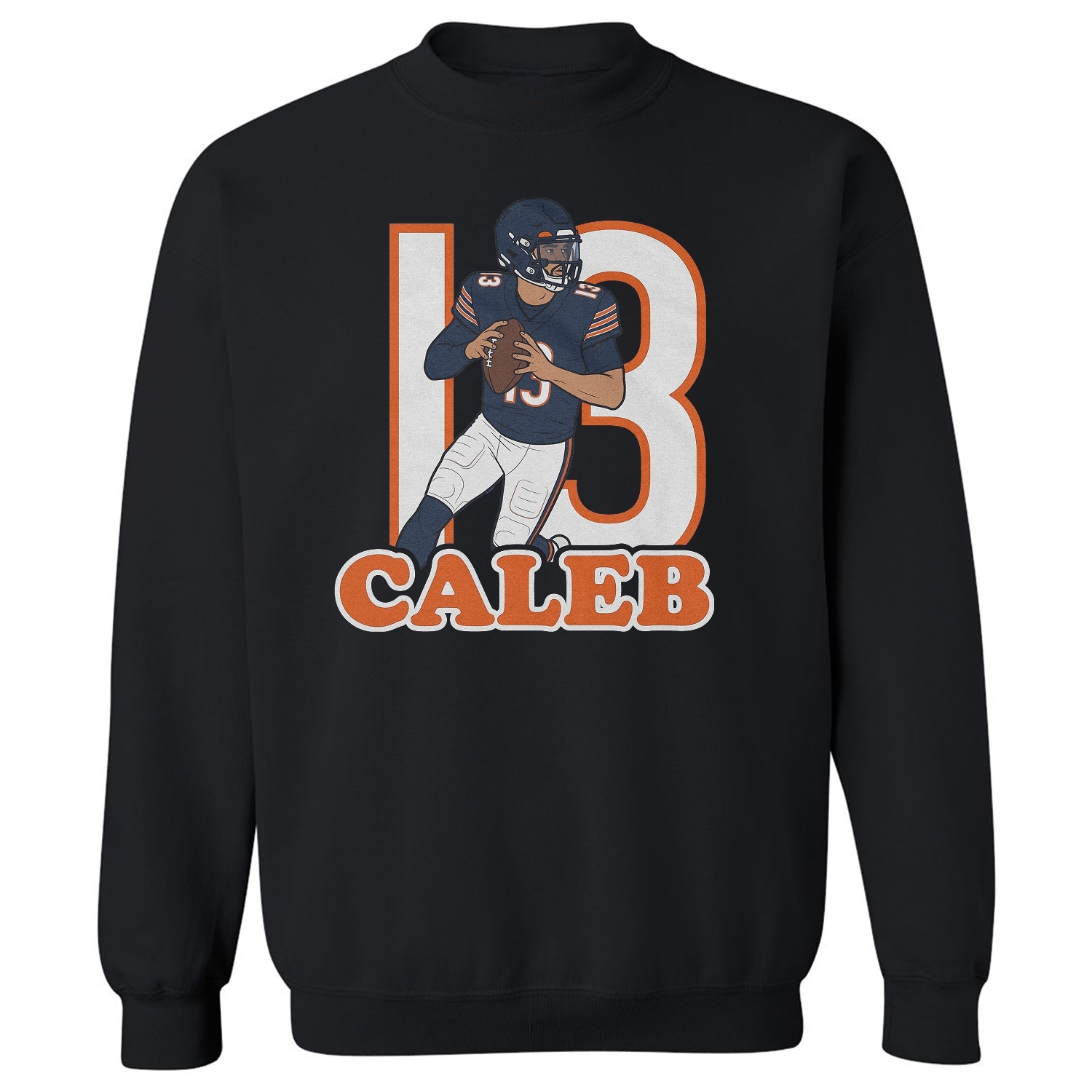 Caleb Inspired QB 13 Graphic � Chicago Tribute Unisex Crewneck Sweatshirt