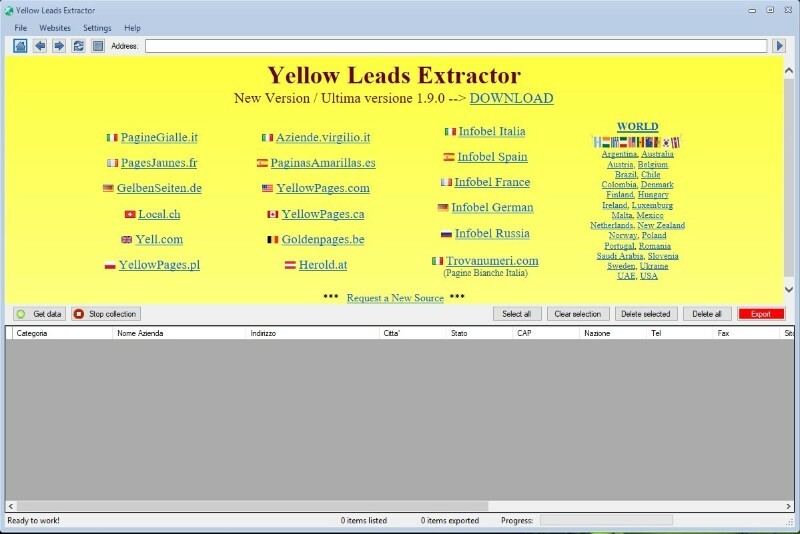 Yellow Leads Extractor 9.3.4 Multilingual Yellow Leads Extractor 9.3.4 Multilingual