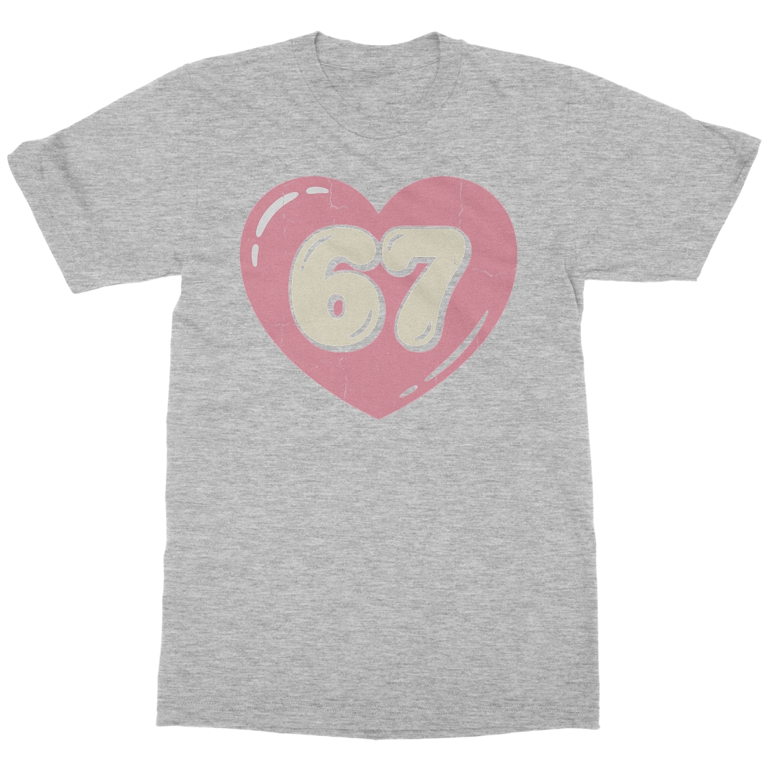 Six Seven Heart 67 – 6-7 Meme Valentines Day Unisex T-Shirt