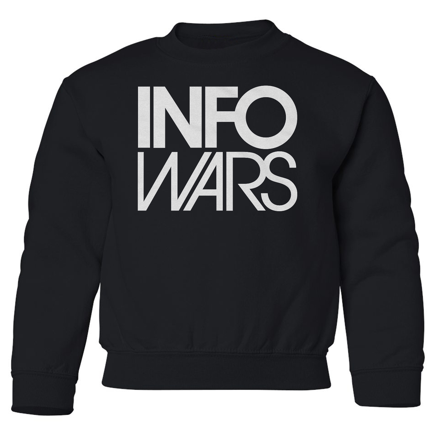 Info Wars News Parody - Funny Conspiracy Design Youth Crewneck Sweatshirt - Picture 2 of 2
