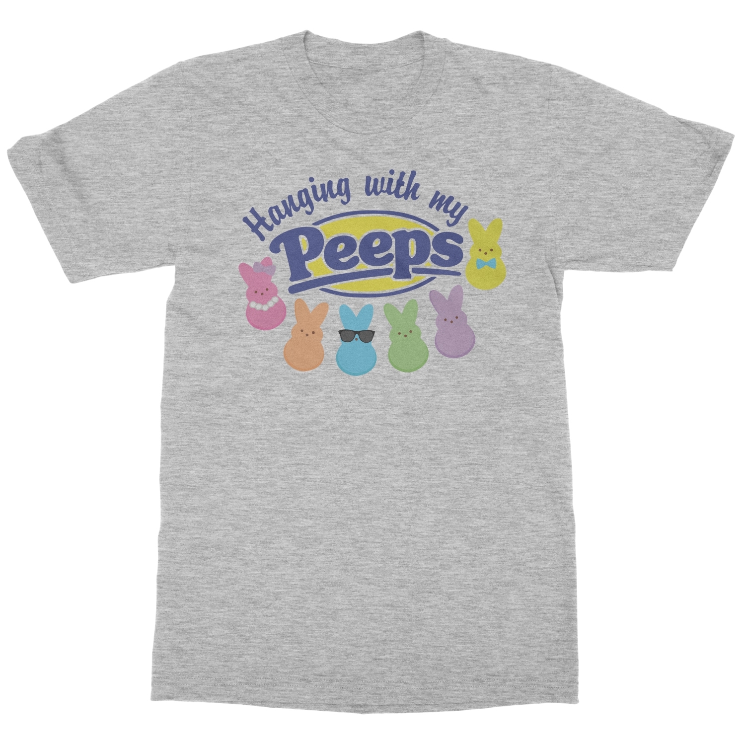 Hanging With My Peeps – Funny Easter Bunny Unisex T-Shirt