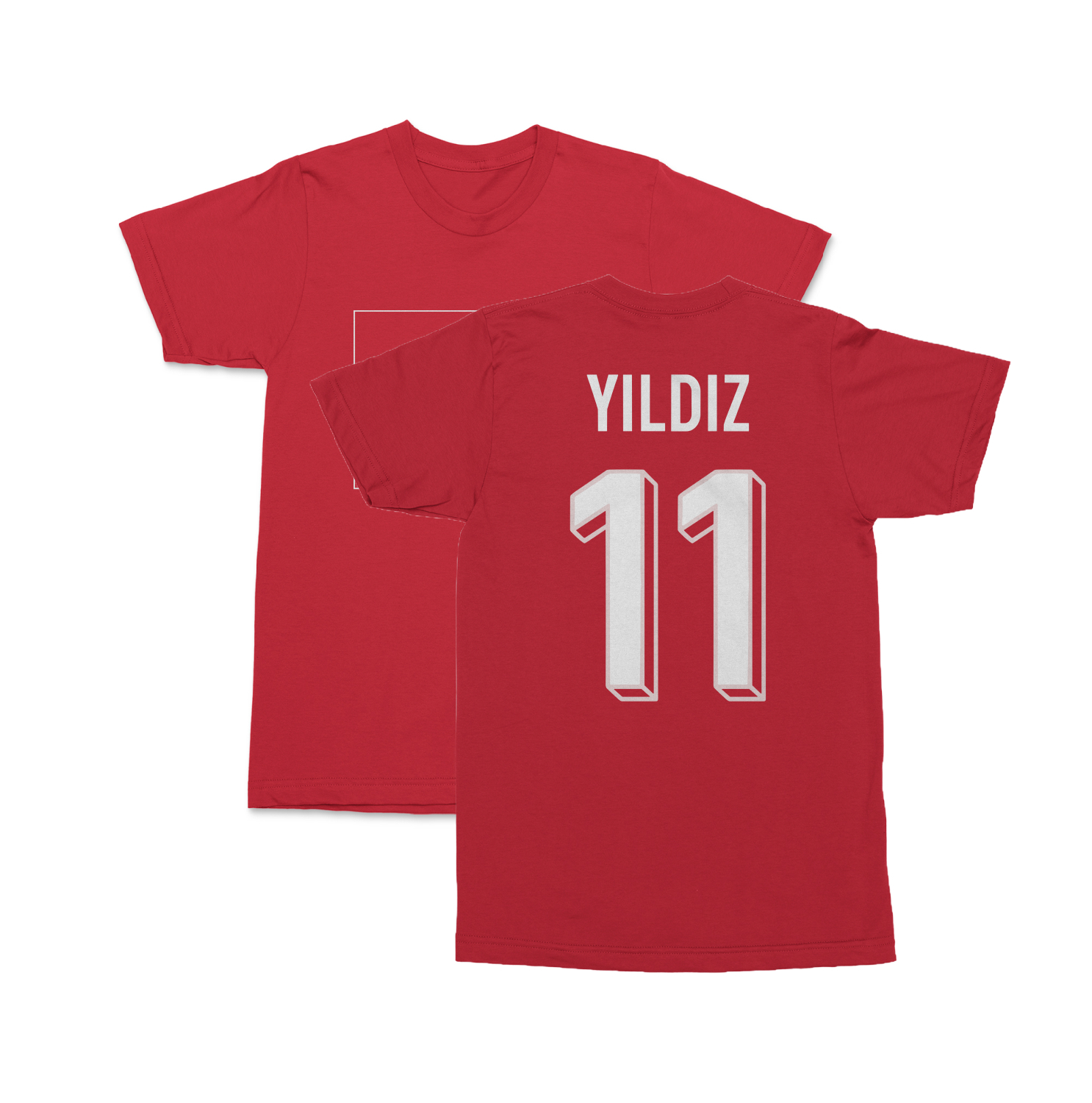 Turkiye 2026 Yildiz 11 Tribute Two-Sided Unisex T-Shirt