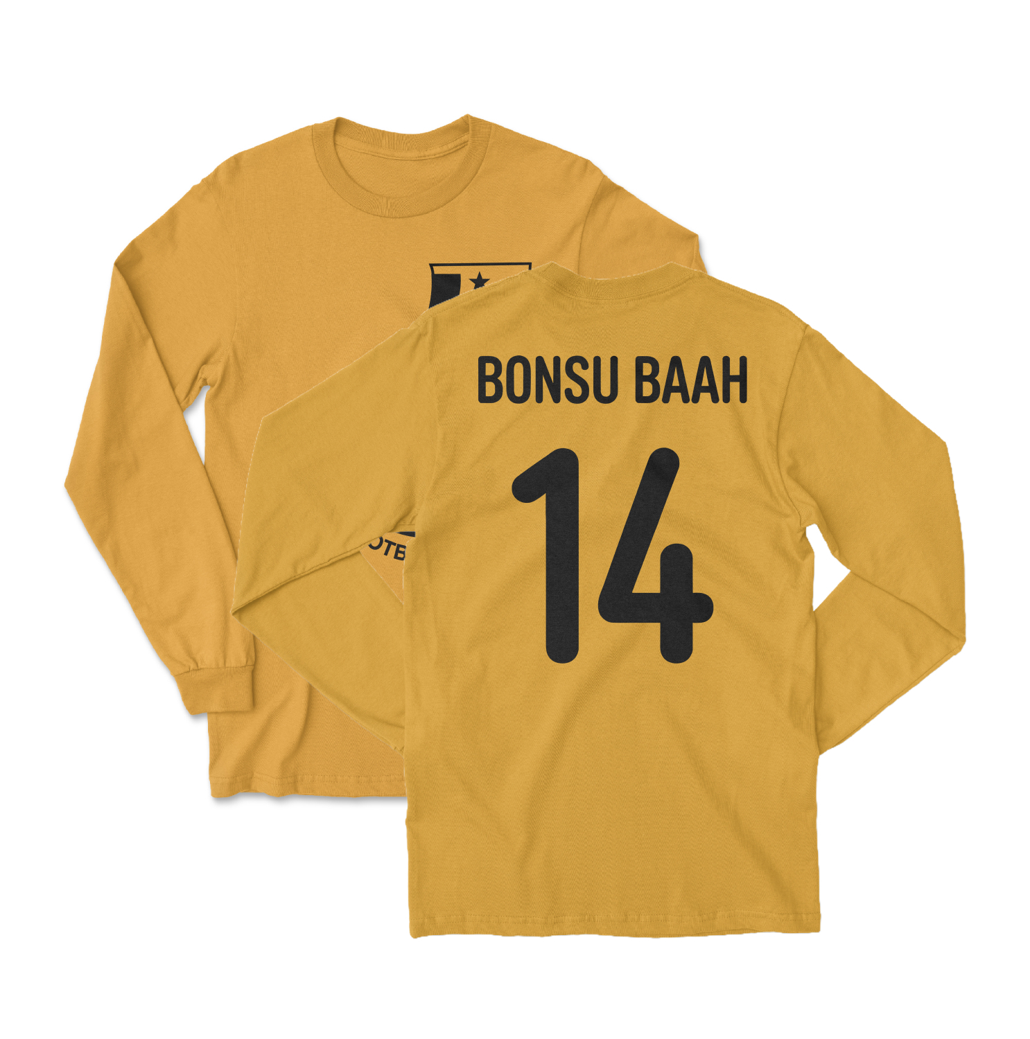 Ghana 2026 Soccer Bonsu Baah 14 Jersey-Style Long Sleeve T-Shirt
