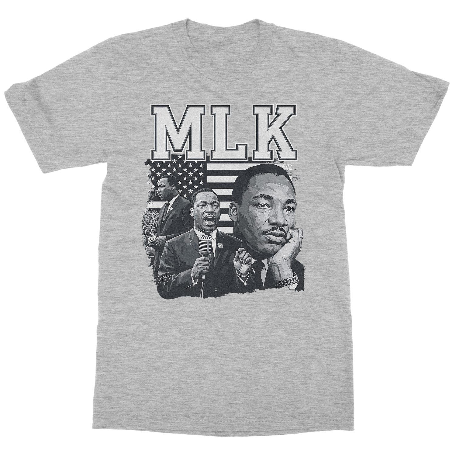 Martin Luther King Jr. Day Collage – MLK Day Tribute Unisex T-Shirt