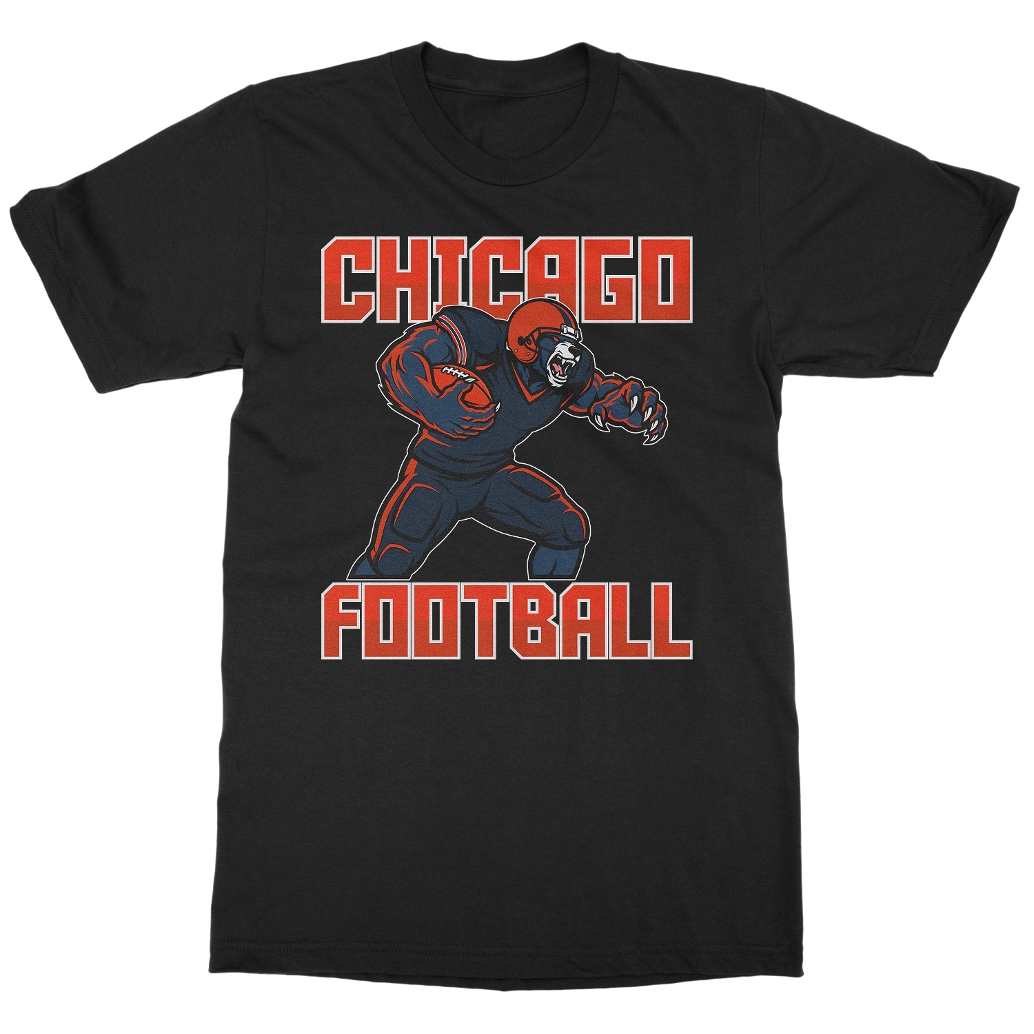 Fierce Mascot Football Style – Chicago Fans Inspired Unisex T-Shirt