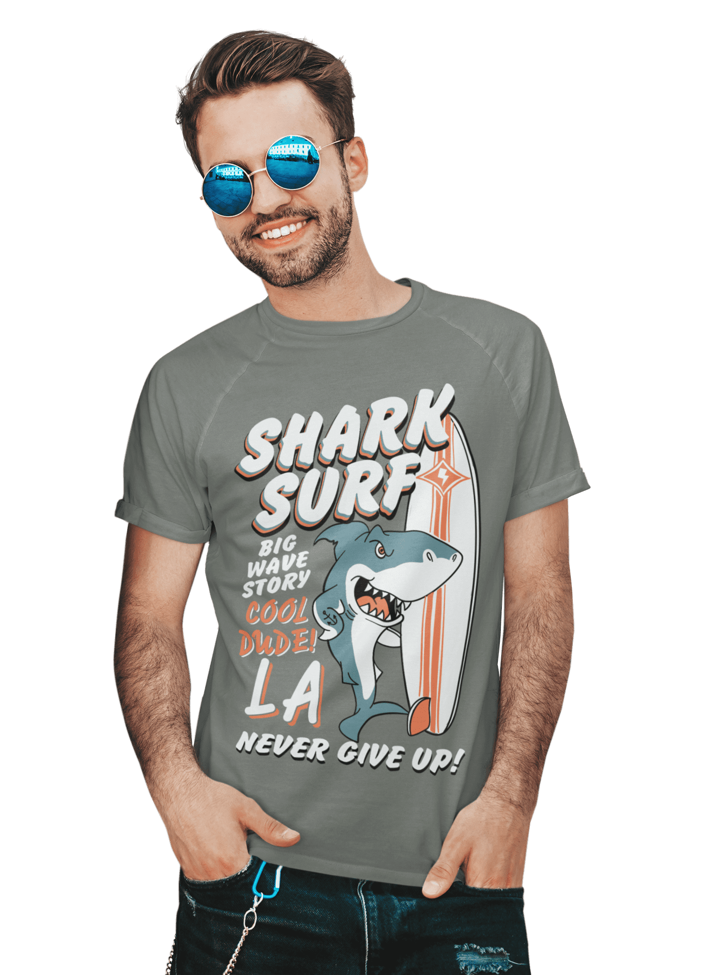 kaos shark surf