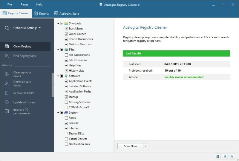 Auslogics Registry Cleaner V11.2.0.6 Repack & Portable