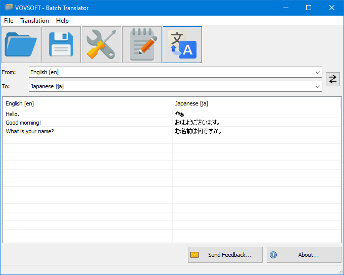 VovSoft Batch Translator 5.0 – (6 MB) VovSoft Batch Translator 5.0 – (6 MB)
