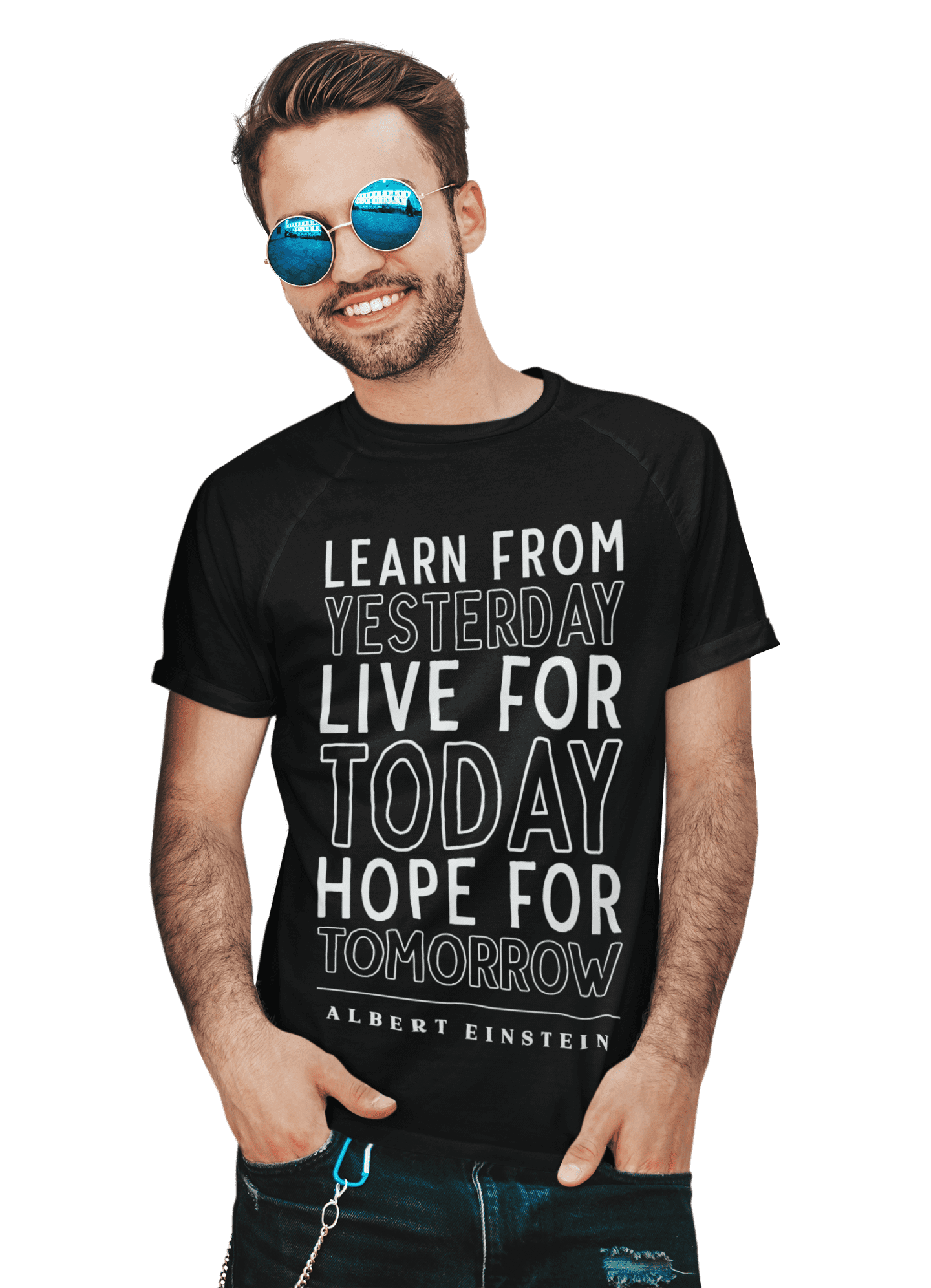 kaos einstein quote learn live hope