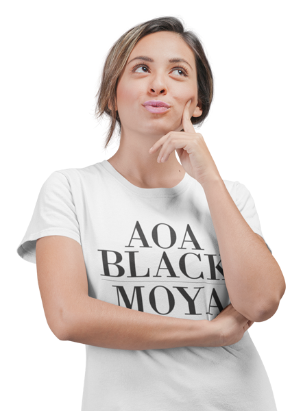 kaos aoa black moya