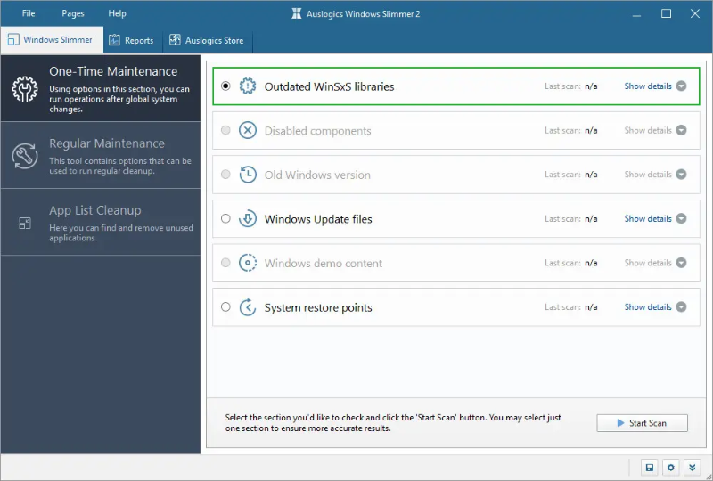 Auslogics Windows Slimmer V5.2.0.6 Repack & Portable