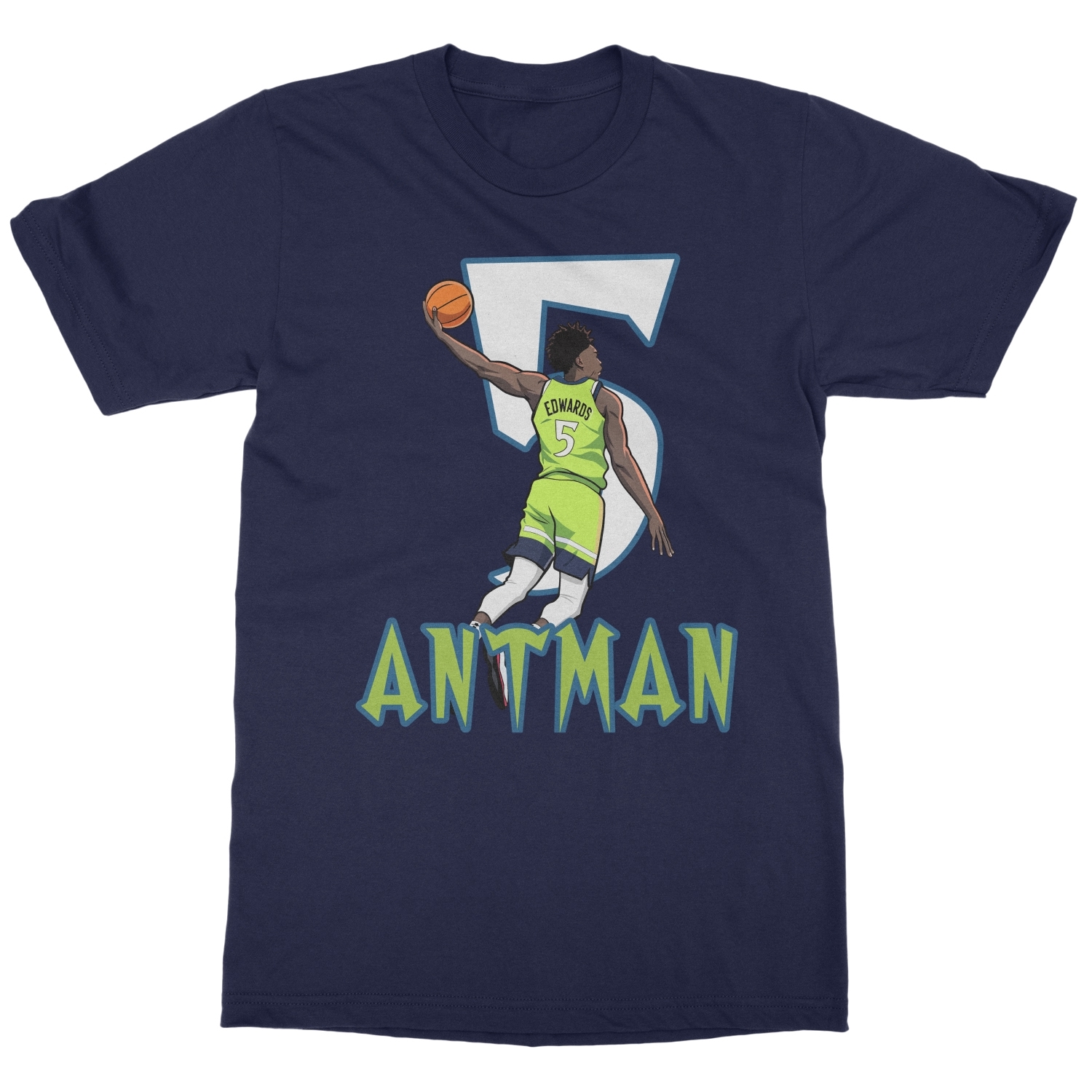Minnesota 5 Edwards Inspired Tee – Basketball Dunk Unisex T-Shirt