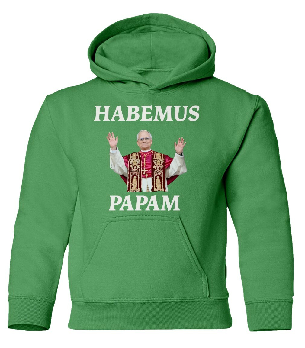 Habemus Papam – Pope Leo XIV Prevost Tribute Youth Hooded Sweatshirt - Picture 7 of 13