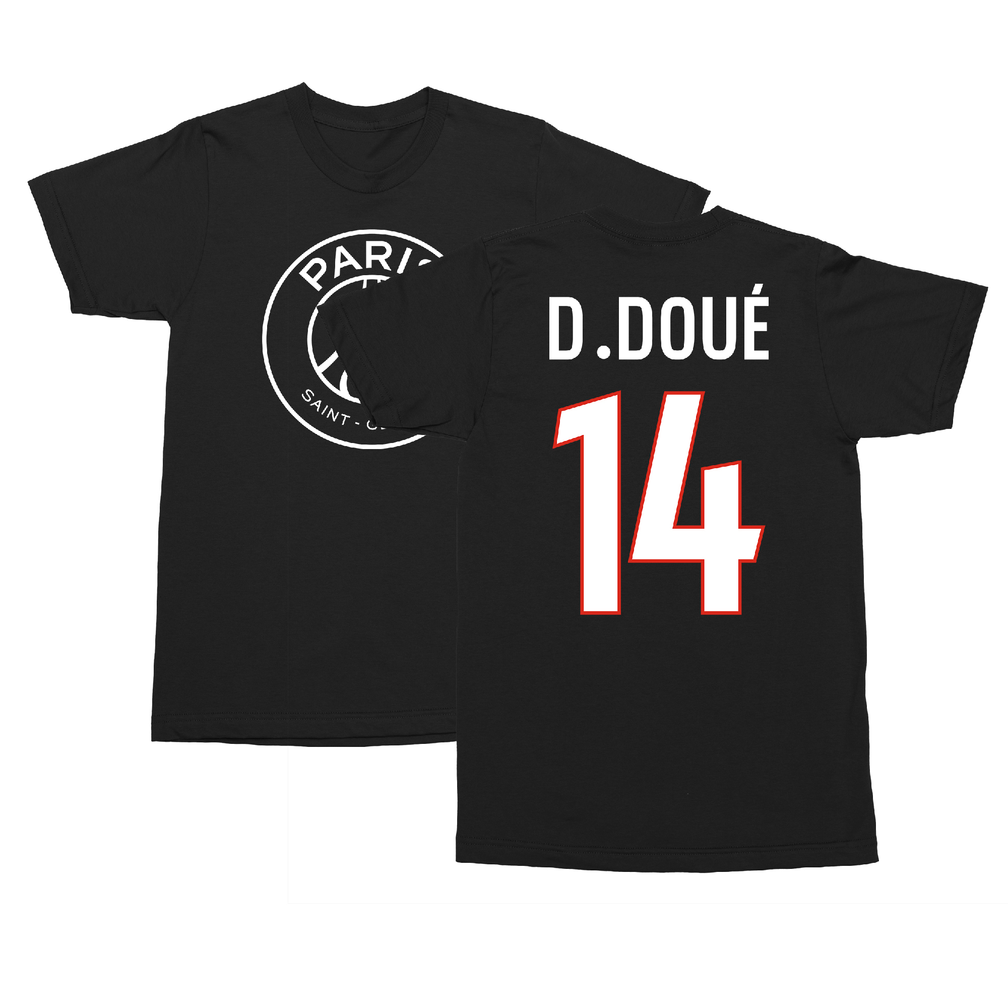 D. Doue 14 Jersey Style Apparel – Soccer Tribute Unisex T-Shirt