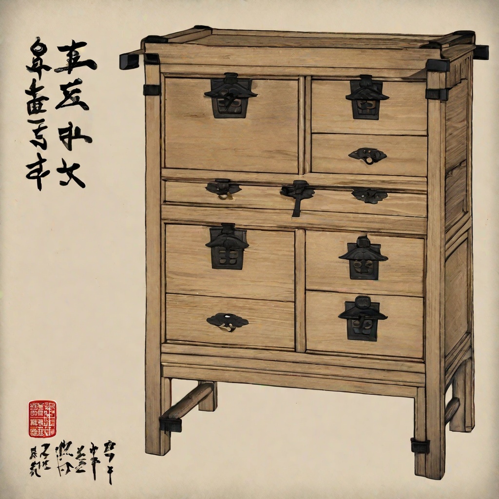 Classic Dresser Drawing
