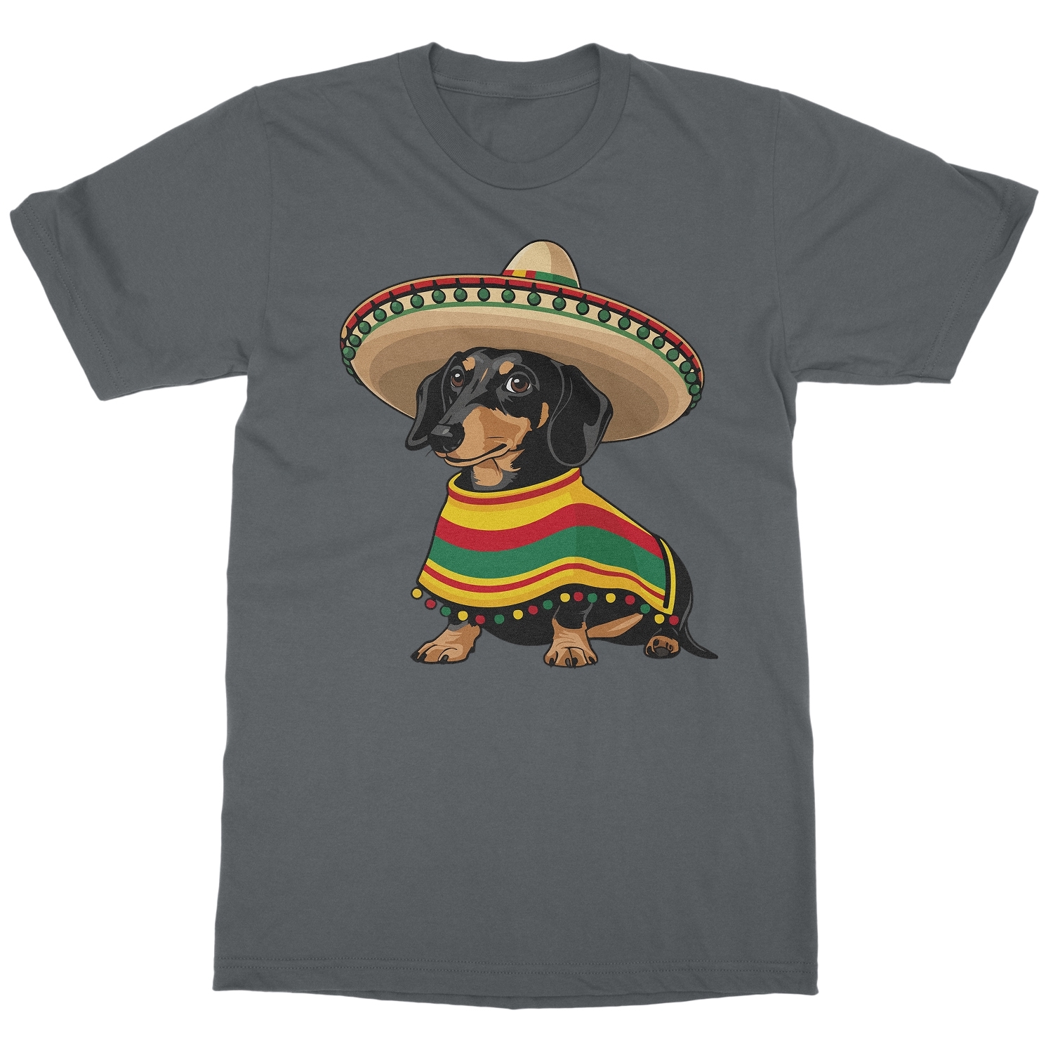 Cinco De Mayo Wiener Dog - Dachshund Fiesta Unisex T-Shirt - Picture 8 of 15